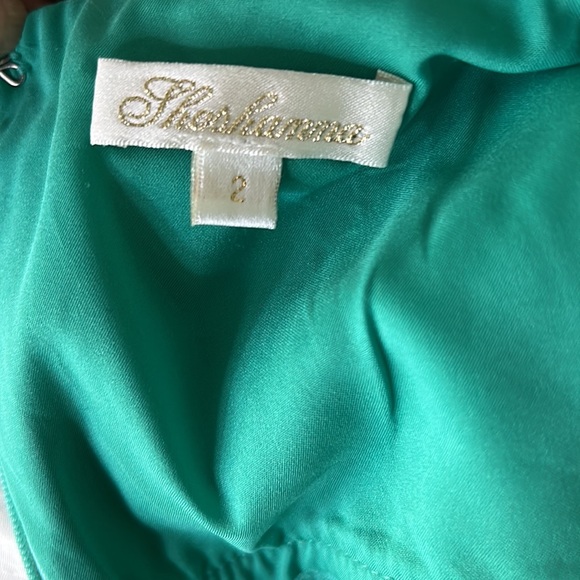 Shoshanna Turquoise Blue Green Short Sleeve Sheath Mini Dress - 2 - Picture 8 of 9